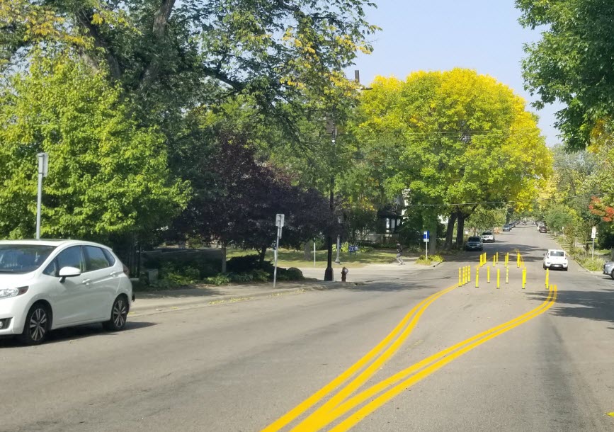 Intersection of 2nd St. and 3rd Ave. NE