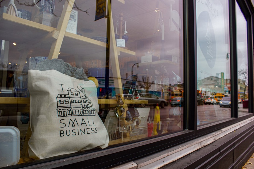 Looking in front window of Ingebretsen's on East Lake Street; Photo courtesy Meet Minneapolis; CREDIT: Paola Carlson-Sanchez Looking in front window of Ingebretsen's on East Lake Street; Photo courtesy Meet Minneapolis; CREDIT: Paola Carlson-Sanchez