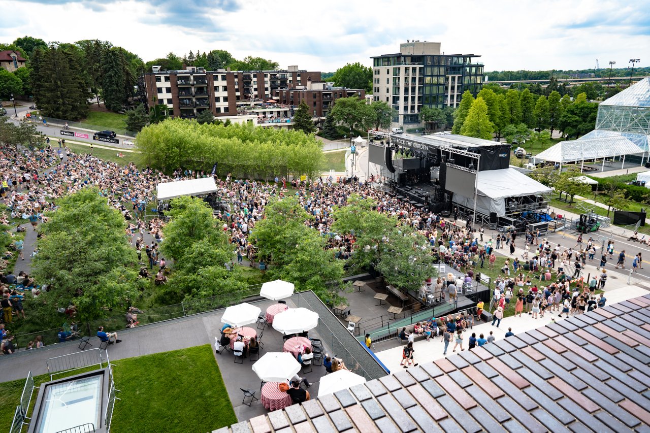 Rock the garden aerial view
