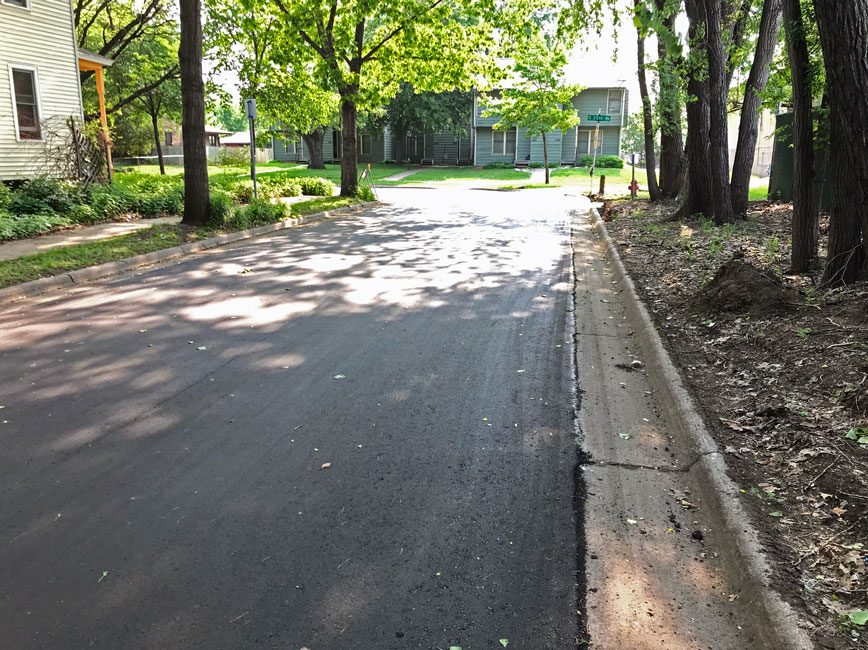 Evergreen Dr resurfacing results from 2019 Evergreen Dr resurfacing results from 2019