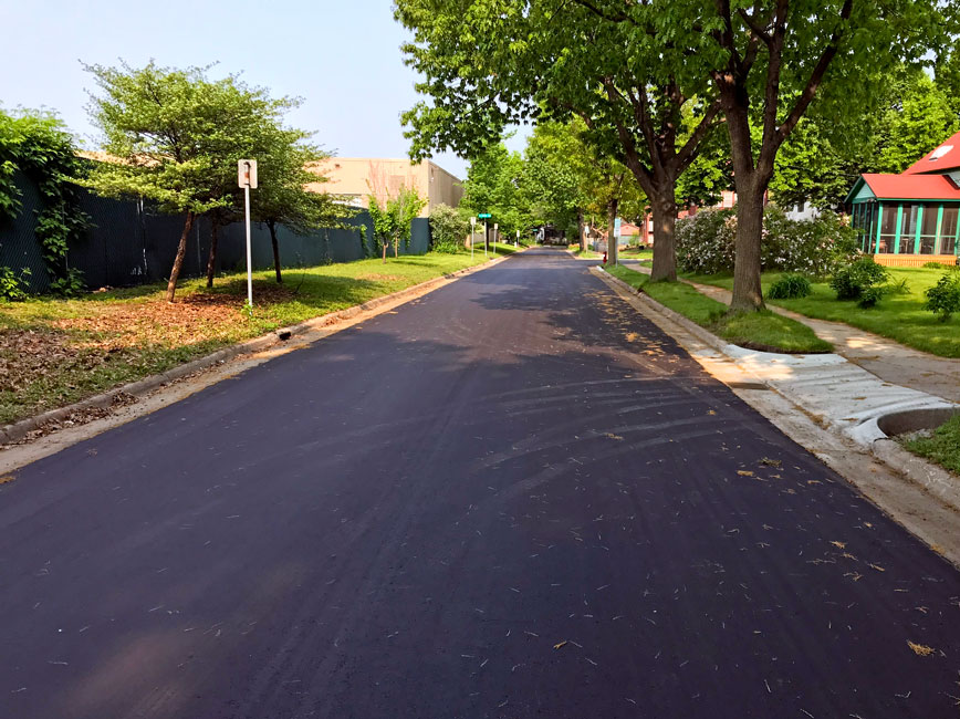 Evergreen Dr resurfacing results from 2019 Evergreen Dr resurfacing results from 2019