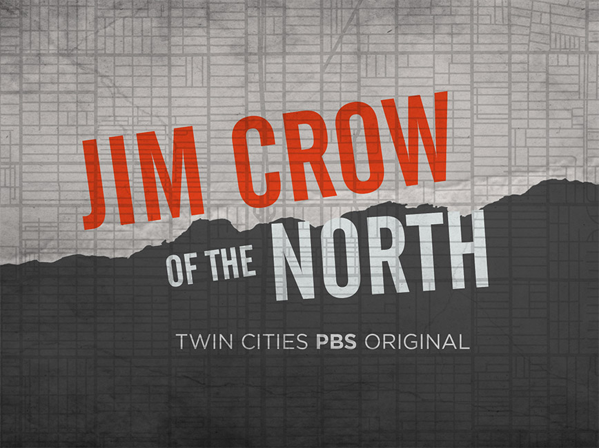 Promotional poster for Jim Crow of the North documentary on TPT.