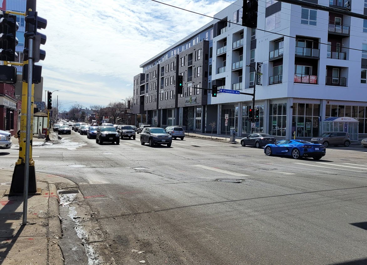Lyndale Ave S and Franklin W intersection Lyndale Ave S and Franklin W intersection