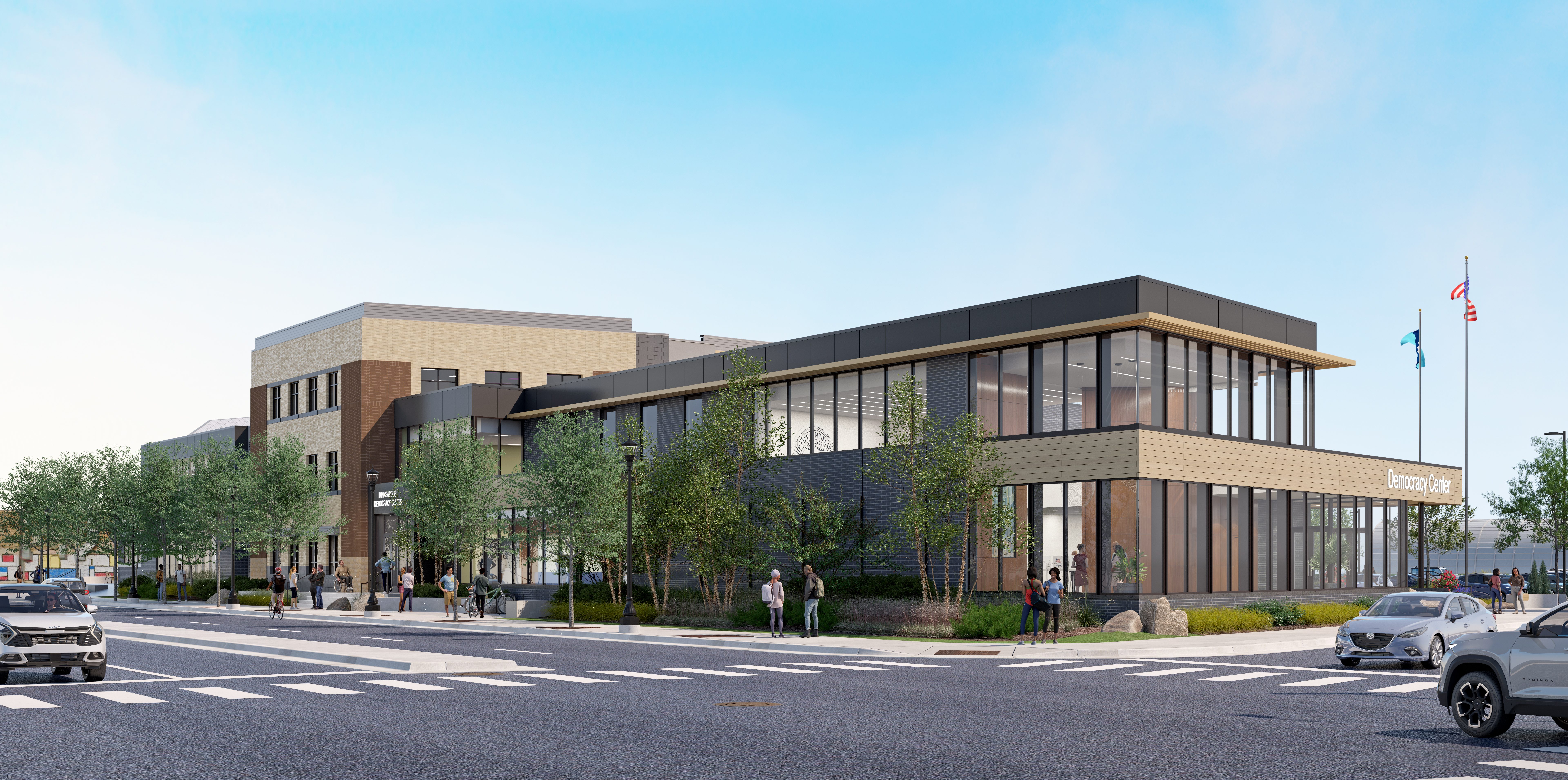 rendering of Minneapolis Democracy Center