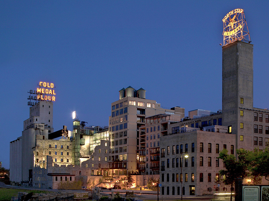 The Mill City Museum is located in the St. Anthony Falls Historic District. Photo courtesy of Meet Minneapolis.