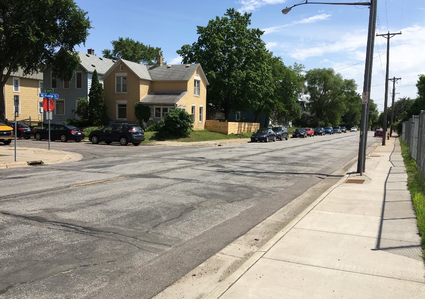 existing street conditions on Monroe st.