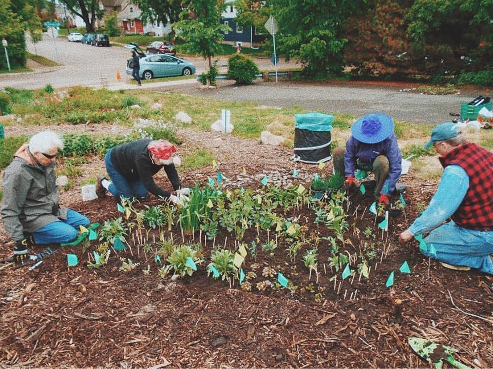 Talmage Crossing gardeners at work