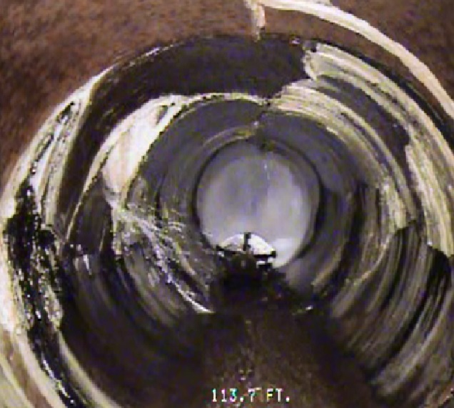 View of sanitary sewer work that needs to be done View of sanitary sewer work that needs to be done