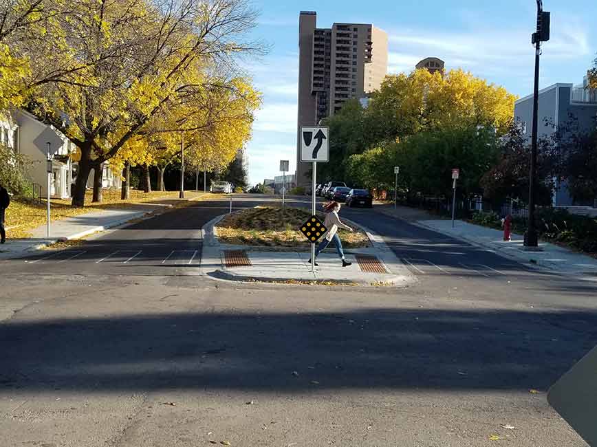 Parkway paving program in autumn Parkway paving program in autumn