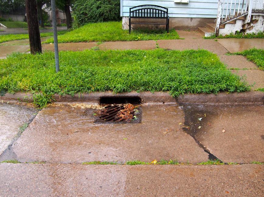 Residential storm drain