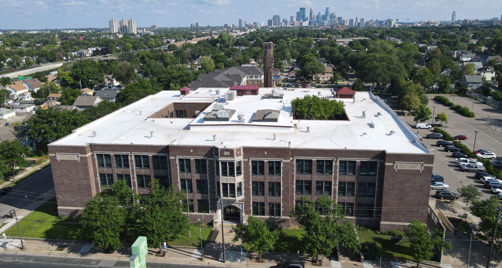 Aerial view of Resilience hub building