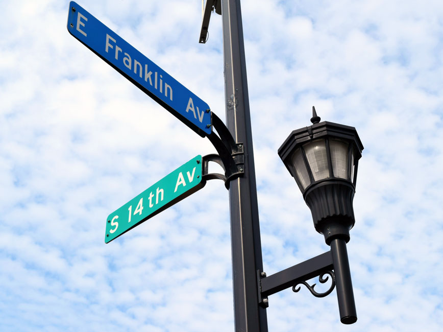 Street lamp at Franklin and 14th Street lamp at Franklin and 14th