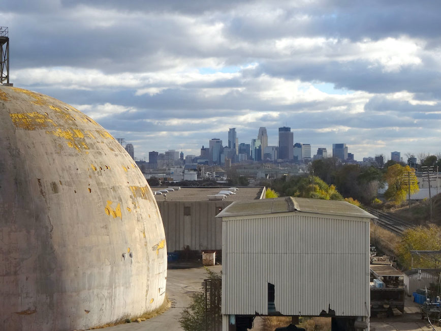 Upper Harbor Terminal with Minneapolis skyline