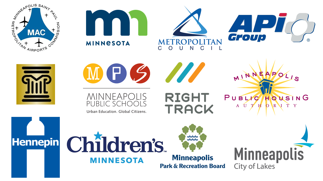 Logos of Urban Scholars partner organizations
