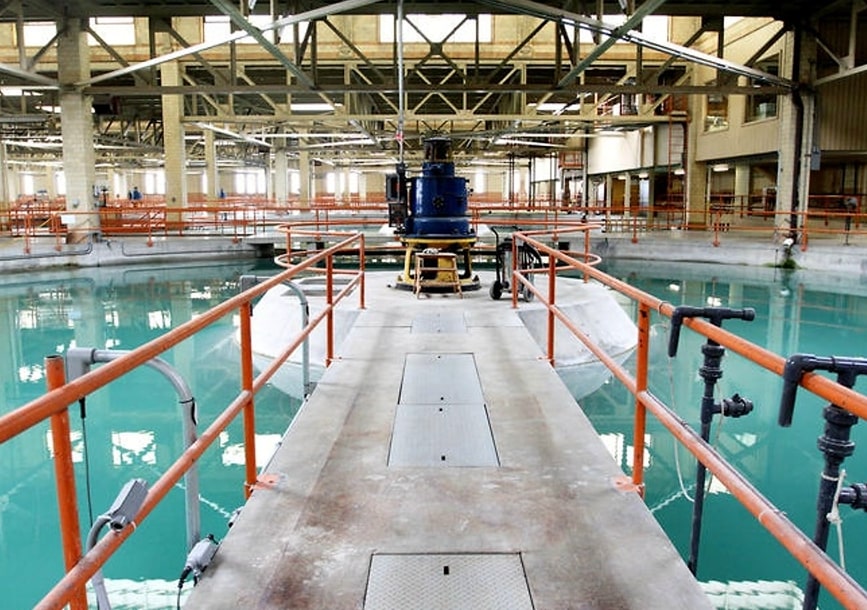 Inside water treatment plant Inside water treatment plant
