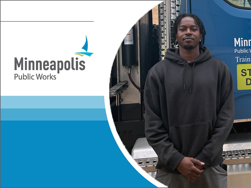 Public Works trainee Anthony