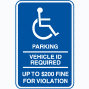 Disability parking sign
