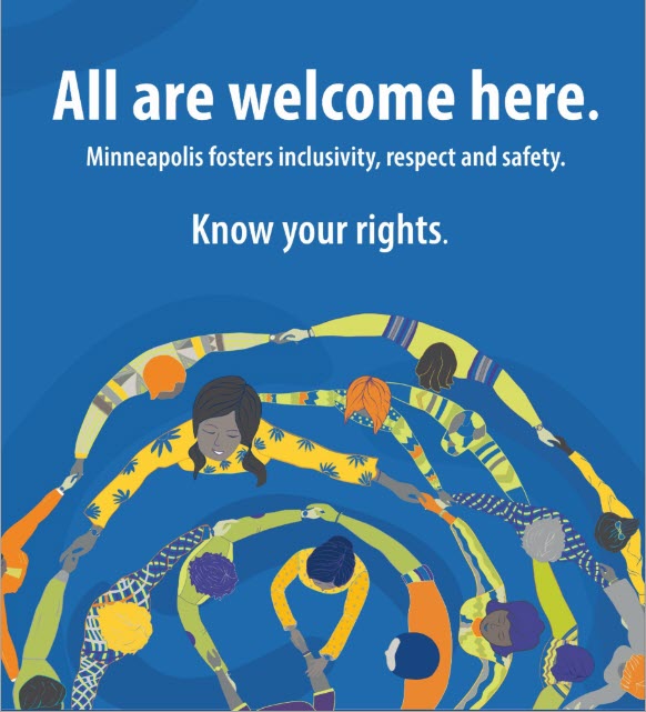 All are welcome here campaign sign All are welcome here campaign sign