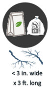bags of yard waste twigs less than 3 bags of yard waste twigs less than 3