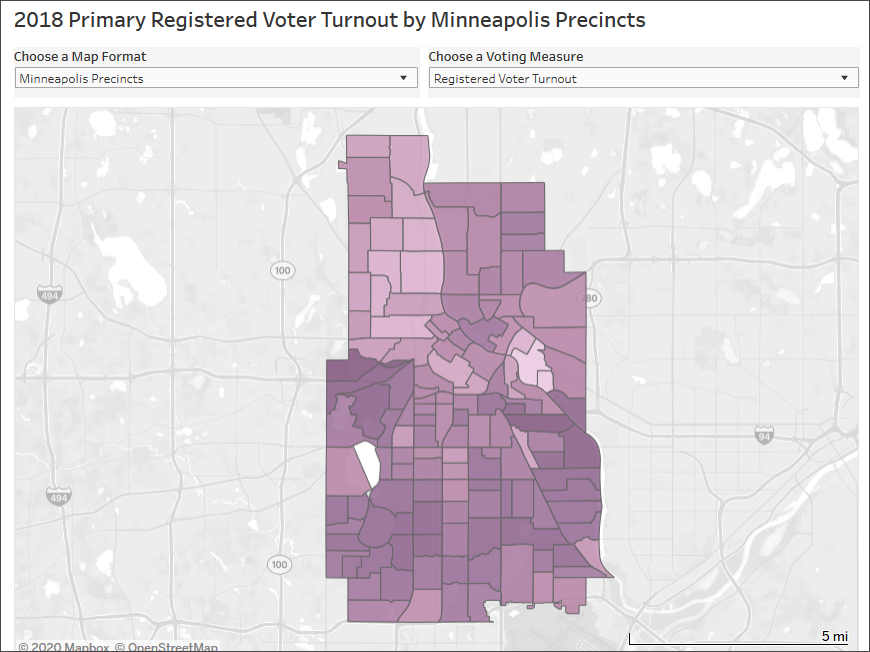 2018 primary voter turnout by precinct dashboard