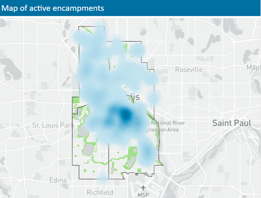 Supporting unsheltered individuals dashboard