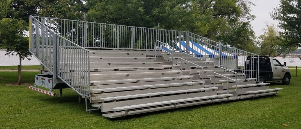 bleacher at outdoor event