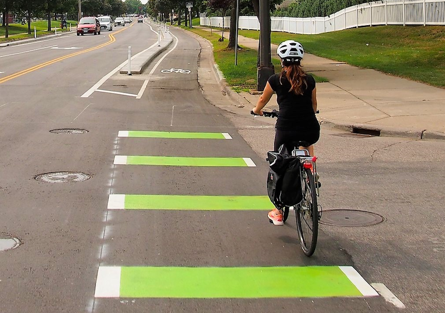 Bike Lane Markings City Of Minneapolis