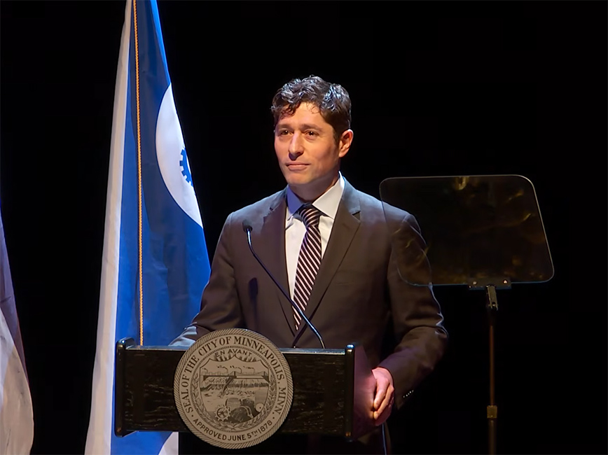 Mayor Jacob Frey giving 2026 Inaugural Address