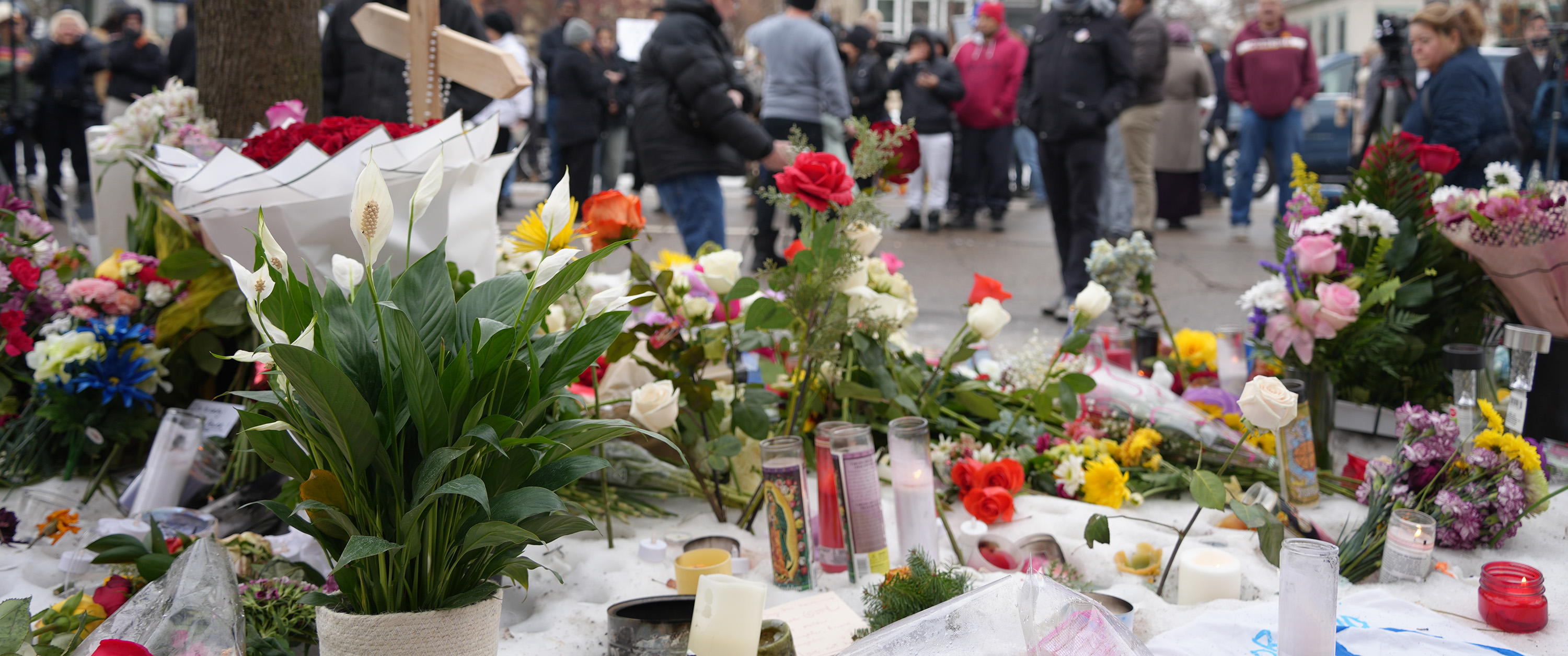 Image of memorial near the intersection of 34th St. and Portland Ave.
