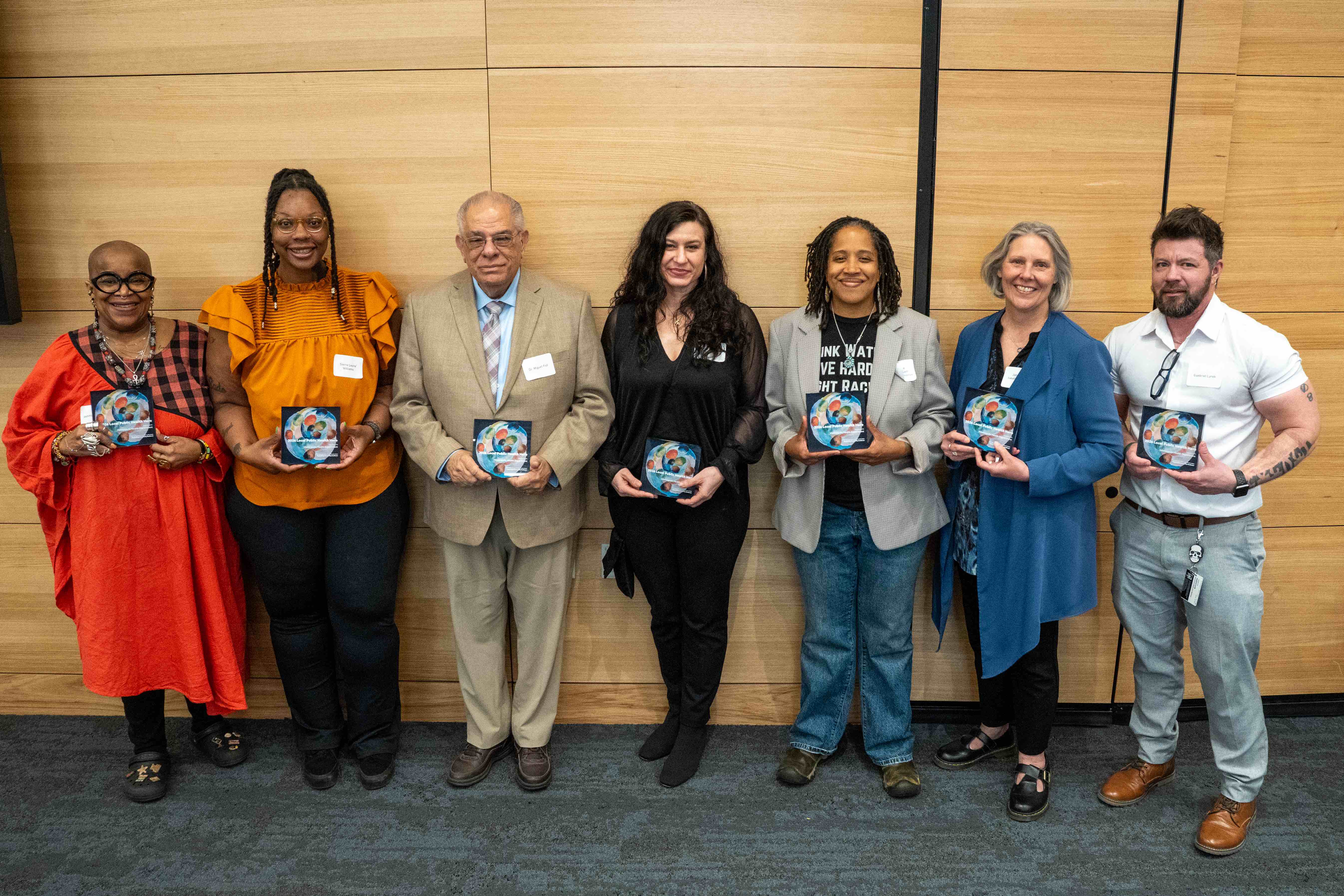 Awardees were recognized as Local Public Health Heroes by the City at an award ceremony April 29. 