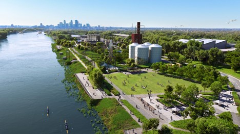 A rendering showing plans for the Upper Harbor regional park