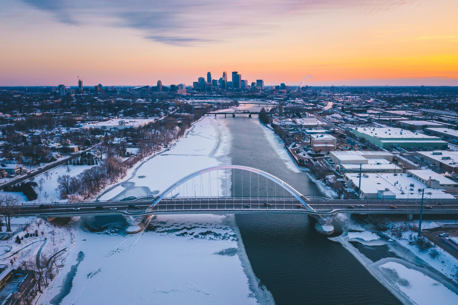 Minneapolis in the winter by Lane Pelovsky, Courtesy of Meet Minneapolis