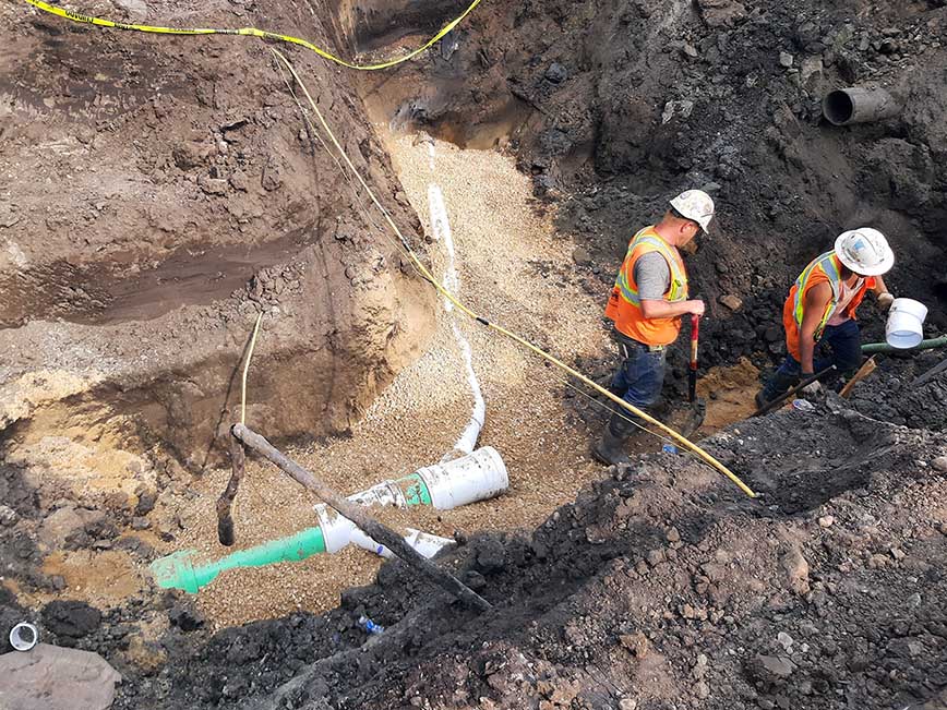 Sewer workers
