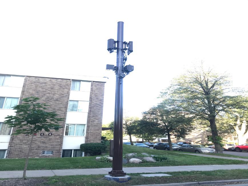 Small cell antenna pole Small cell antenna pole