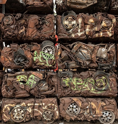 pile of Recycled materials