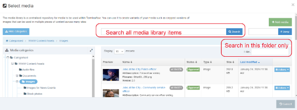 Search for image in media library. Search for image in media library.